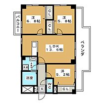 三和ビル  ｜ 愛知県名古屋市中区新栄３丁目（賃貸マンション3LDK・4階・68.32㎡） その2