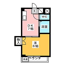 間取図画像 1DK