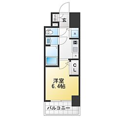 名古屋市中区新栄2丁目マンション 1Kの間取図画像