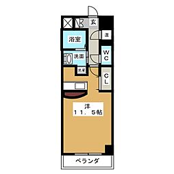 マリオン千種 1Kの間取図画像