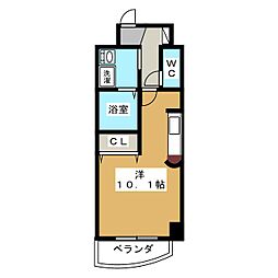 マ・メゾン今池 ワンルームの間取図画像