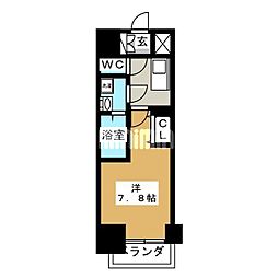 S-RESIDENCE葵 1Kの間取図画像