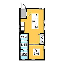 GreatJourney 1LDKの間取図画像