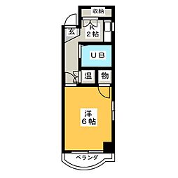 アーバンライフ新栄 1Kの間取図画像