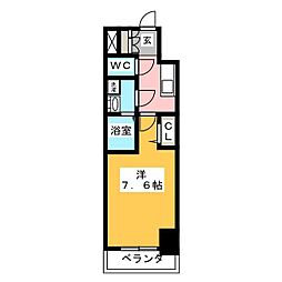 エスリード葵桜通り 1Kの間取図画像