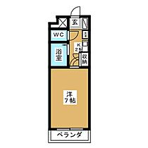 ベルメゾン本田  ｜ 愛知県名古屋市西区栄生１丁目（賃貸マンション1K・5階・20.37㎡） その2