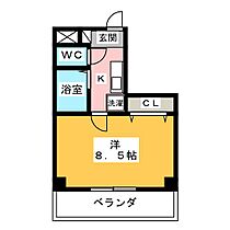 カメリアビル  ｜ 愛知県名古屋市中村区椿町（賃貸マンション1K・4階・26.45㎡） その2