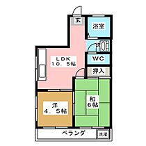 第1Uコーポ  ｜ 愛知県名古屋市中村区則武１丁目（賃貸マンション2LDK・4階・36.72㎡） その2