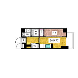 THE LOUNGE LINEAR GATE 8階1DKの間取り