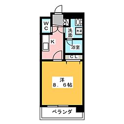 Cion  Nagoya  meieki 4階1Kの間取り