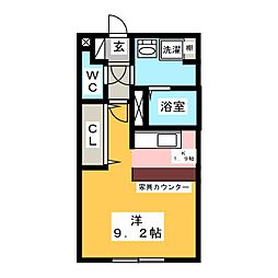 LUORE名駅 1Kの間取図画像
