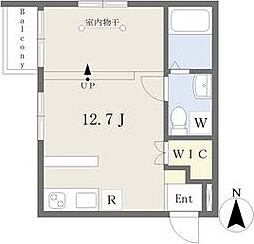 Solid名駅南 ワンルームの間取図画像