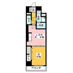 パルファンドゥジョア 1LDKの間取図画像