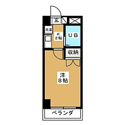 メゾン野村 1Kの間取図画像