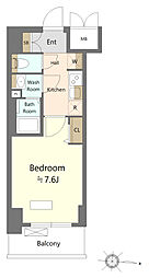SHOKEN Residence名古屋 太閤通 1Kの間取図画像