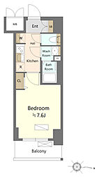 SHOKEN Residence名古屋 太閤通 1Kの間取図画像