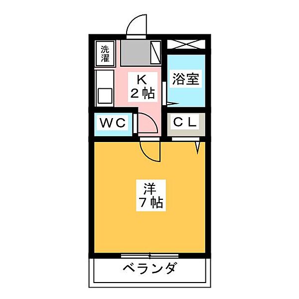 パークハイツ八田 ｜愛知県名古屋市中川区八田町(賃貸マンション1K・2階・22.02㎡)の写真 その2