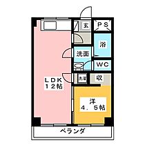 二村マンション  ｜ 愛知県名古屋市中村区横井１丁目（賃貸マンション1LDK・4階・38.80㎡） その2