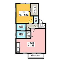 メゾン・ヴェールII  ｜ 愛知県名古屋市中川区横前町（賃貸アパート1LDK・2階・45.43㎡） その2