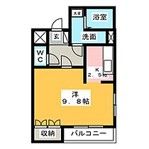 シェルル万場  ｜ 愛知県名古屋市中川区万場５丁目（賃貸マンション1K・1階・34.47㎡） その2