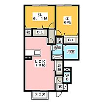 ラ・テール  ｜ 愛知県名古屋市中川区吉津４丁目（賃貸アパート2LDK・1階・59.85㎡） その2