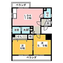 アビタシオン二瀬 1B ｜ 愛知県名古屋市中村区二瀬町（賃貸マンション2LDK・1階・51.28㎡） その2