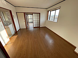 第2リバーサイド清水 1階2LDKのリビング/ダイニング