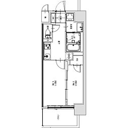 Ｓ−ＲＥＳＩＤＥＮＣＥ烏森ａｕｒｅａｔｅ（オリート） 11階2Kの間取り