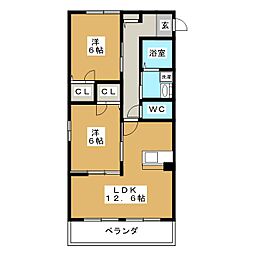 間取図画像 2LDK