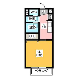 間取図画像 1K