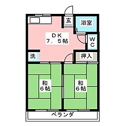 間取図画像 2DK