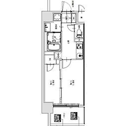 Ｓ−ＲＥＳＩＤＥＮＣＥ烏森ａｕｒｅａｔｅ（オリート） 2階2Kの間取り