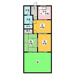 ファイン・マンション 3DKの間取図画像