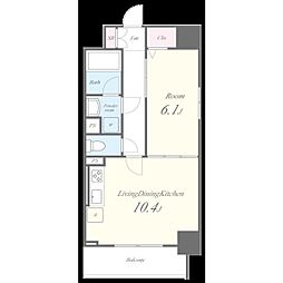 AURUM 1LDKの間取図画像