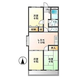 インペリアルコート 3LDKの間取図画像