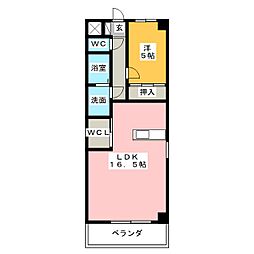 フェニックス並木 1LDKの間取図画像