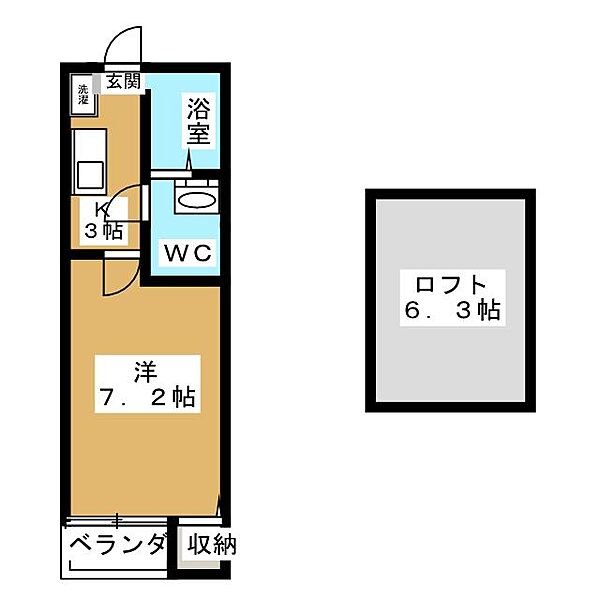 アソシア浅間 ｜愛知県名古屋市西区幅下１丁目(賃貸アパート1K・2階・20.00㎡)の写真 その2