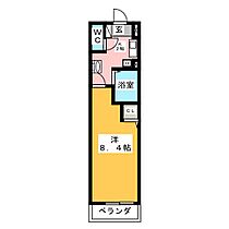 ヒルズ花の木  ｜ 愛知県名古屋市西区花の木１丁目（賃貸マンション1K・8階・24.51㎡） その2