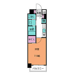 ＧｒａｎＶｉａ丸の内 7階1Kの間取り