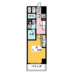 パークアクシス名駅南グランデ 1Kの間取図画像
