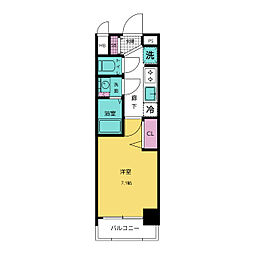 ディアレイシャス名古屋ステーション 1Kの間取図画像