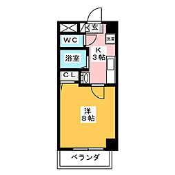 ヤマトマンション西日置 1Kの間取図画像