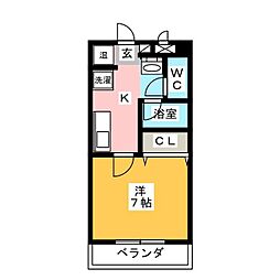光穣 1Kの間取図画像