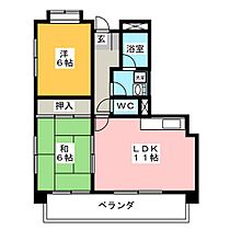 イーハ・トーヴ21  ｜ 愛知県あま市甚目寺松山（賃貸マンション2LDK・2階・57.12㎡） その2