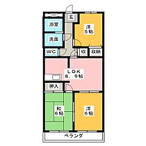 コンフォート雅  ｜ 愛知県あま市新居屋新町（賃貸マンション3LDK・3階・57.75㎡） その2