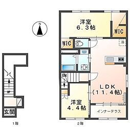 間取図画像 2LDK