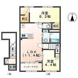 間取図画像 2LDK