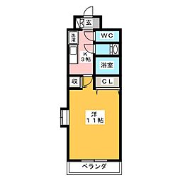 間取図画像 1K