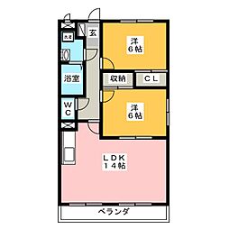 間取図画像 2LDK