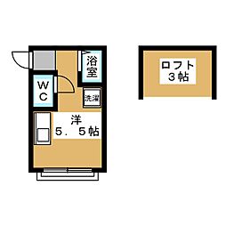 アドバンス ワンルームの間取図画像